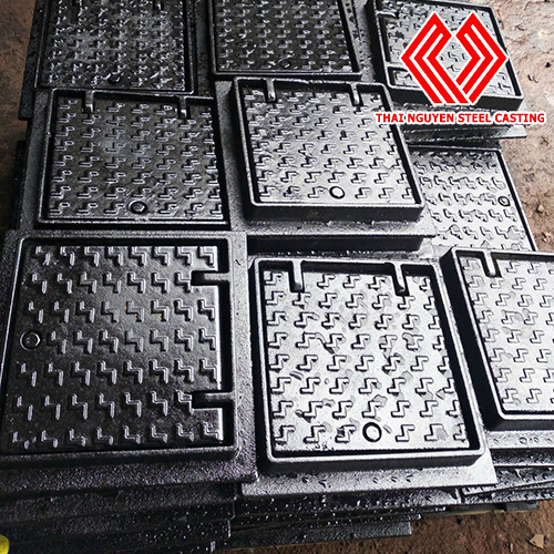 Nắp hố ga gang ngăn mùi khung dương nắp tròn