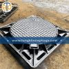 Nắp hố ga gang ngăn mùi khung âm nắp tròn 2